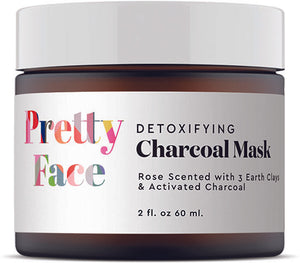 Detoxifying Charcoal Mask with 3 Earth Clays & Activated Charcoal 2 fl. oz.